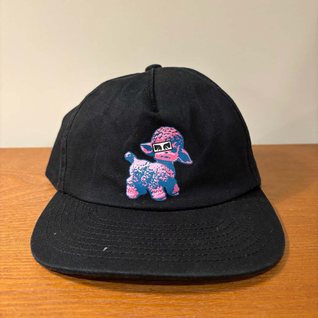 Obey Worldwide Llama Baseball Cap Rare Black Osfa Obey Worldwide Llama Baseball Cap Rare Black Osfa